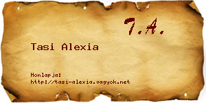 Tasi Alexia névjegykártya